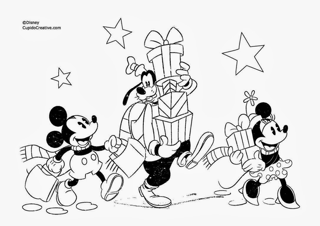 Gambar Kartun Walt Disney Hitam Putih